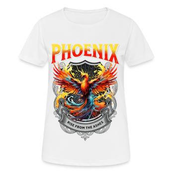 Phoenix Phoenix Fire Flames Mythologie des oiseaux - T-shirt respirant Femme - blanc - Devant - AI Model Female 172 dark (172cm)