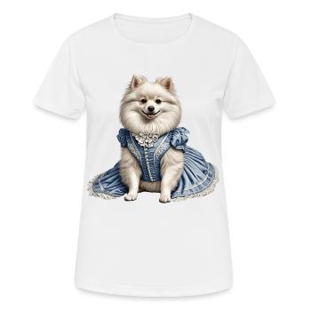 Chien noble - T-shirt respirant Femme - blanc - Devant - AI Model Female 172 dark (172cm)