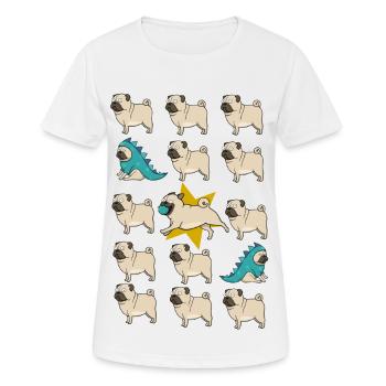 carlin Fun - T-shirt respirant Femme - blanc - Devant - AI Model Female 172 dark (172cm)