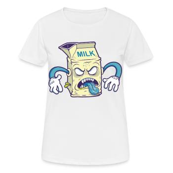 Lait mauvais - T-shirt respirant Femme - blanc - Devant - AI Model Female 172 dark (172cm)