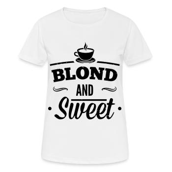 Blond et doux café 1 - T-shirt respirant Femme - blanc - Devant - AI Model Female 172 dark (172cm)