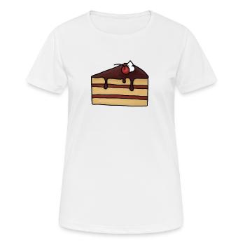 Cake - Women's Breathable T-Shirt - white - Front - AI Model Female 172 dark (172cm)