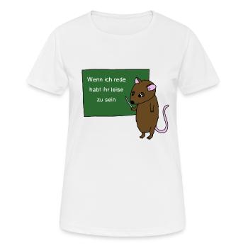 Lehrer - Frauen T-Shirt atmungsaktiv - Weiß - Vorne - AI Model Female 172 dark (172cm)