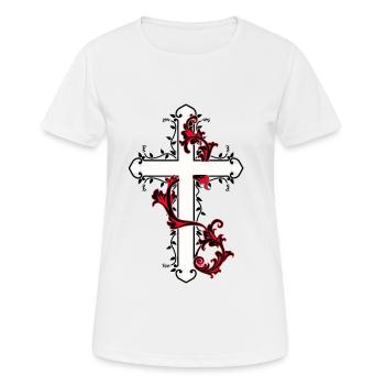 Crosses Church God Messiah Heavenly Christ - Women's Breathable T-Shirt - white - Front - AI Model Female 172 dark (172cm)