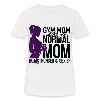 Fitness shirt fitness trainer fitness gift - Women's Breathable T-Shirt - white - Front - AI Model Female 172 dark (172cm)