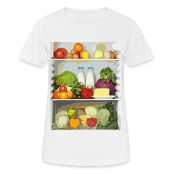 Réfrigérateur costume carnaval carnaval JGA machine - T-shirt respirant Femme - blanc - Devant - AI Model Female 172 dark (172cm)