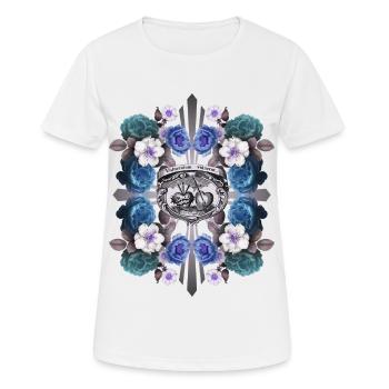 Sacré-Cœur de Jésus, Jésus-Christ, Rose Decor - T-shirt respirant Femme - blanc - Devant - AI Model Female 172 dark (172cm)