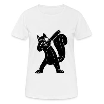 Écureuil, écureuil frais avec - T-shirt respirant Femme - blanc - Devant - AI Model Female 172 dark (172cm)