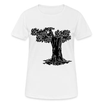 Drôle d’écureuil, écureuil, - T-shirt respirant Femme - blanc - Devant - AI Model Female 172 dark (172cm)