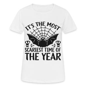 Halloween Time - Women's Breathable T-Shirt - white - Front - AI Model Female 172 dark (172cm)