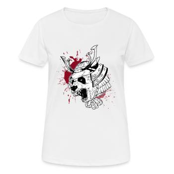 Panda Samouraï trash style - T-shirt respirant Femme - blanc - Devant - AI Model Female 172 dark (172cm)