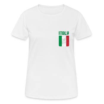 Italie Flag Italie - T-shirt respirant Femme - blanc - Devant - AI Model Female 172 dark (172cm)