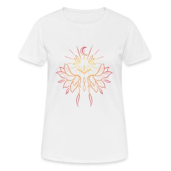 Bunte ornamentale Komposition - Frauen T-Shirt atmungsaktiv - Weiß - Vorne - AI Model Female 172 dark (172cm)