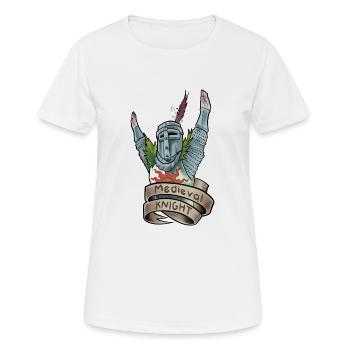 Medieval Knight - T-shirt respirant Femme - blanc - Devant - AI Model Female 172 dark (172cm)
