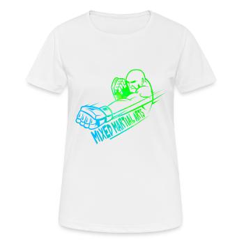 Mixed Martial Arts Logo buntes Design - Frauen T-Shirt atmungsaktiv - Weiß - Vorne - AI Model Female 172 dark (172cm)