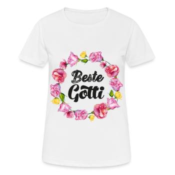 Beste Gotti beschte Gotti Schweiz Patentante Patin - Frauen T-Shirt atmungsaktiv - Weiß - Vorne - AI Model Female 172 dark (172cm)