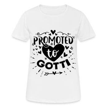 Promu Gotti Marraine Suisse Taufgotti - T-shirt respirant Femme - blanc - Devant - AI Model Female 172 dark (172cm)