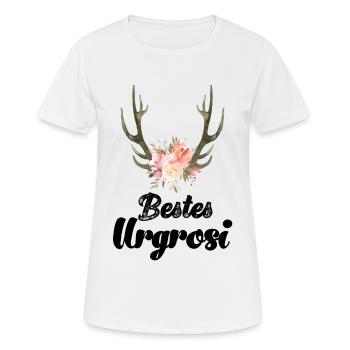 Bestes Urgrosi Uroma Schweiz Lieblingsoma Oma - Frauen T-Shirt atmungsaktiv - Weiß - Vorne - AI Model Female 172 dark (172cm)