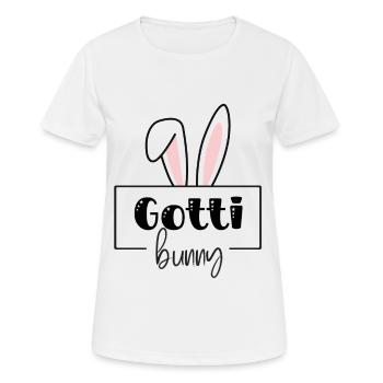 Gotti Bunny Beschts Gotti Taufpatin Schweiz Taufe - Frauen T-Shirt atmungsaktiv - Weiß - Vorne - AI Model Female 172 dark (172cm)