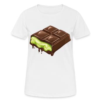 Dubaï Chocolat Pistaches Pistache Crème Chocolat - T-shirt respirant Femme - blanc - Devant - AI Model Female 172 dark (172cm)