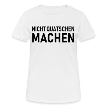 Don't talk, saying - Women's Breathable T-Shirt - white - Front - AI Model Female 172 dark (172cm)