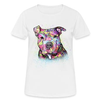 Pitbull - T-shirt respirant Femme - blanc - Devant - AI Model Female 172 dark (172cm)