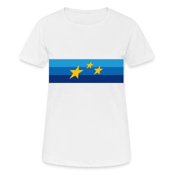 Europameister - Frauen T-Shirt atmungsaktiv - Weiß - Vorne - AI Model Female 172 dark (172cm)