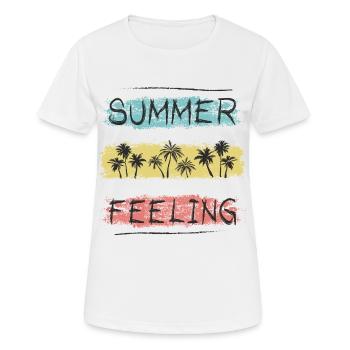 Summer Feeling - Women's Breathable T-Shirt - white - Front - AI Model Female 172 dark (172cm)