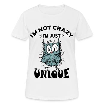 Je ne suis pas fou, je suis juste unique - T-shirt respirant Femme - blanc - Devant - AI Model Female 172 dark (172cm)