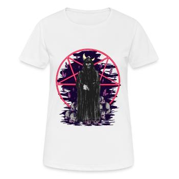 Mort, Monstre, Horreur, Fantaisie, Démon, Mort, Halloween - T-shirt respirant Femme - blanc - Devant - AI Model Female 172 dark (172cm)