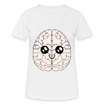Gehirn Autismus Asperger Kavaii Intelligenz - Frauen T-Shirt atmungsaktiv - Weiß - Vorne - AI Model Female 172 dark (172cm)