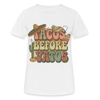 Tacos - T-shirt respirant Femme - blanc - Devant - AI Model Female 172 dark (172cm)
