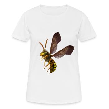 Tshirt guêpe by customstyle - T-shirt respirant Femme - blanc - Devant - AI Model Female 172 dark (172cm)