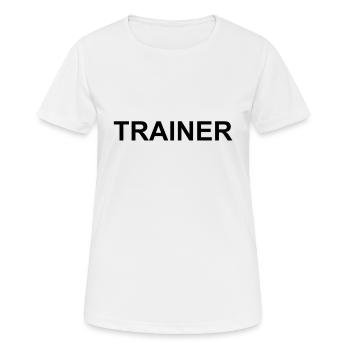 Coach coach cadeau de chef formation Fitness - T-shirt respirant Femme - blanc - Devant - AI Model Female 172 dark (172cm)