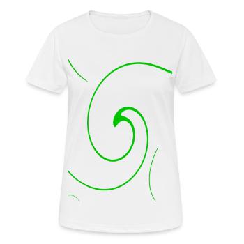 Neon Spirale - Frauen T-Shirt atmungsaktiv - Weiß - Vorne - AI Model Female 172 dark (172cm)
