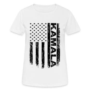 Kamala Harris America Flag Kamala Gift - T-shirt respirant Femme - blanc - Devant - AI Model Female 172 dark (172cm)