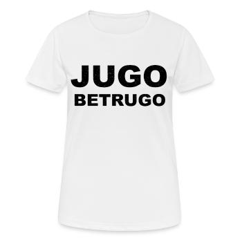 Jugo Betrugo Lustiges Balkan Jugoslawien Geschenk - Frauen T-Shirt atmungsaktiv - Weiß - Vorne - AI Model Female 172 dark (172cm)