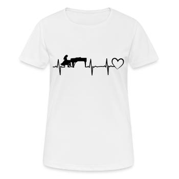 Pianiste Piano Piano Piano Battement de Coeur Piano Pianiste - T-shirt respirant Femme - blanc - Devant - AI Model Female 172 dark (172cm)