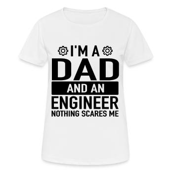 Ingenieur Vater Engineering Engineers Engineer Dad - Frauen T-Shirt atmungsaktiv - Weiß - Vorne - AI Model Female 172 dark (172cm)