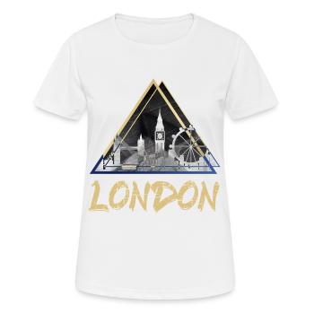 Londres Royaume-Uni Angleterre Skyline Ville - T-shirt respirant Femme - blanc - Devant - AI Model Female 172 dark (172cm)