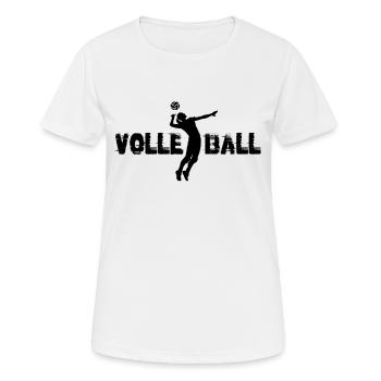 Volleyball Player - Volleyballer Beach Volleyball - Frauen T-Shirt atmungsaktiv - Weiß - Vorne - AI Model Female 172 dark (172cm)