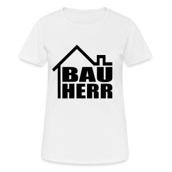 Bauherr Hausbau Bauherren Richtfest Haus Bauherr - Frauen T-Shirt atmungsaktiv - Weiß - Vorne - AI Model Female 172 dark (172cm)
