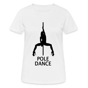 Pole Dance Pole Dancer Pole Dancing Dancer - T-shirt respirant Femme - blanc - Devant - AI Model Female 172 dark (172cm)