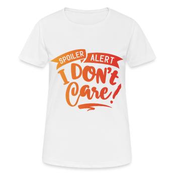 Antisocial - Avertissement spoiler - c - T-shirt respirant Femme - blanc - Devant - AI Model Female 172 dark (172cm)
