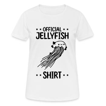 T-shirt Officiel Méduse Méduse Méduse - T-shirt respirant Femme - blanc - Devant - AI Model Female 172 dark (172cm)