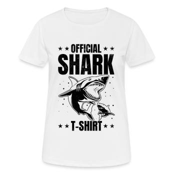 Shark Fish Offizielles Shark T-Shirt Great White - Frauen T-Shirt atmungsaktiv - Weiß - Vorne - AI Model Female 172 dark (172cm)