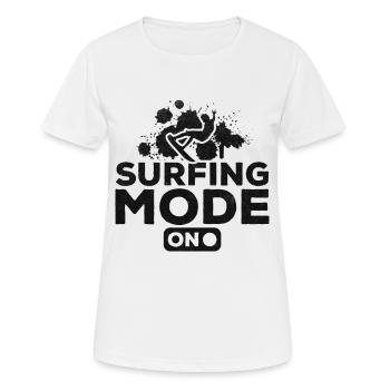 Mode surf sur les sports nautiques surf surf surfeur d’eau - T-shirt respirant Femme - blanc - Devant - AI Model Female 172 dark (172cm)