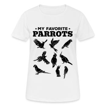 Cockatiel Ara Kakadu Budgie My - Women's Breathable T-Shirt - white - Front - AI Model Female 172 dark (172cm)