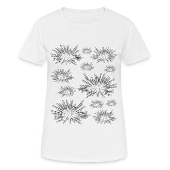 Seeigel Viele Seeigel Meerestiere Seeigel Seeigel - Frauen T-Shirt atmungsaktiv - Weiß - Vorne - AI Model Female 172 dark (172cm)