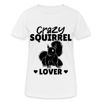 Écureuils, écureuils, mignons - T-shirt respirant Femme - blanc - Devant - AI Model Female 172 dark (172cm)